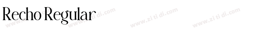 Recho Regular字体转换
